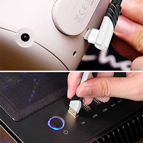 ZORBES Link Oculus Quest 2 Cable, USB 3.0 to USB C Cable, Link Cable 10FT, 5Gbps High Speed PC Data Transfer Cable Compatible with Meta/Oculus Quest 2 Accessories and PC/Steam VR for VR Headset and Gaming PC ZORBES Link Oculus Quest 2 Cable, USB 3.0 to USB C Cable, Link Cable 10FT, 5Gbps High Speed PC Data Transfer Cable Compatible with Meta/Oculus Quest 2 Accessories and PC/Steam VR for VR Headset and Gaming PC